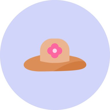 Kovboy. Web simgesi basit illüstrasyon