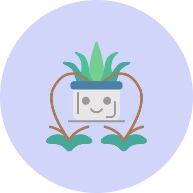 esrar bitkisi simgesi rozet tarzında