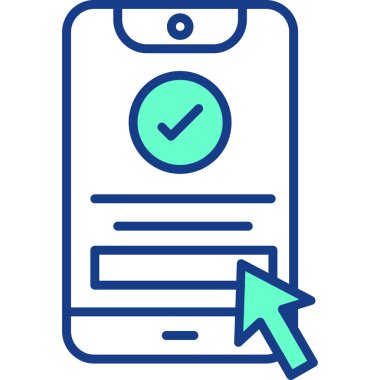 kontrol listesi simgesi, basit tasarım illüstrasyonu