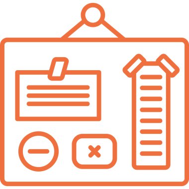 belge dosya simgesi, vektör illüstrasyonu