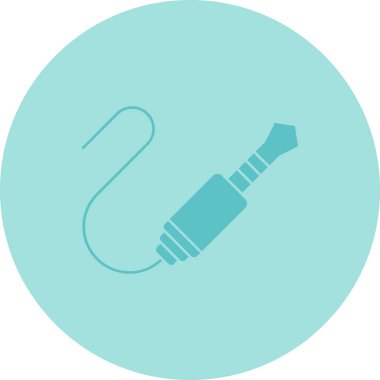 Tek bir izole simgenin vektör illüstrasyonu