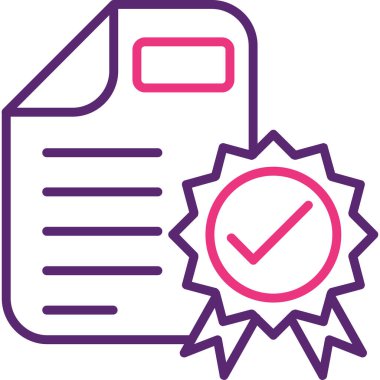 Kontrol listesi. Web simgesi basit illüstrasyon