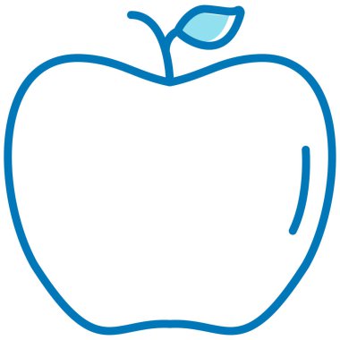 ana hatlı elma yemeği simgesi