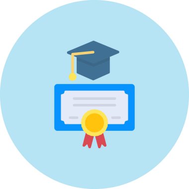 mezuniyet kapsülü vektör simgesi