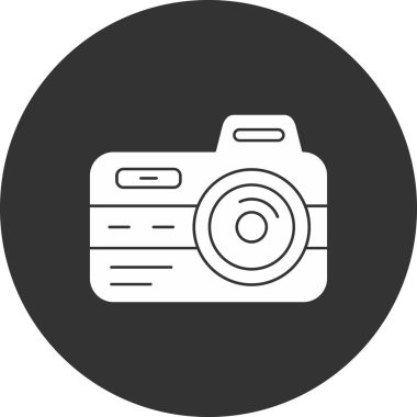 Kamera. Web simgesi basit illüstrasyon