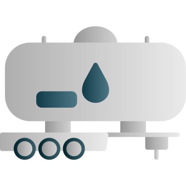 İzole su damla simgesi. Vektör çizim tasarım