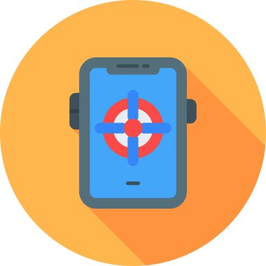 cep telefonu düz simgesi