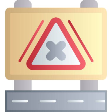 trafik işareti vektör simgesi