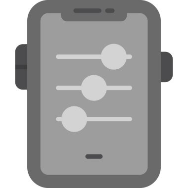 akıllı telefon simgesi, basit tasarım vektör çizimi