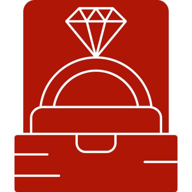 Elmas. Web simgesi basit illüstrasyon