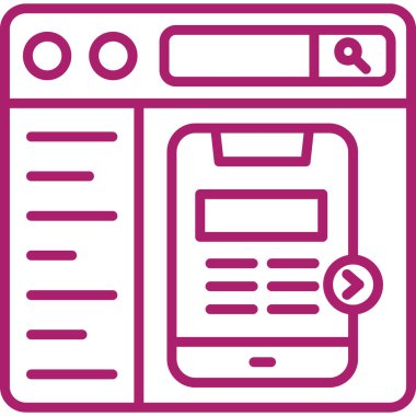 Ağ simgesi. Web tasarımı