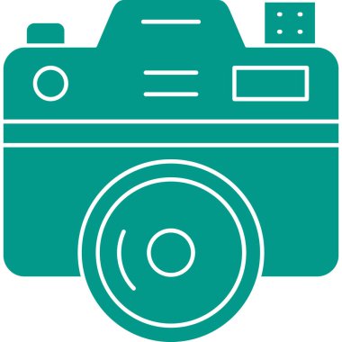 Kamera. Web simgesi basit illüstrasyon