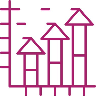 İş ve finans simgesinin vektör illüstrasyonu