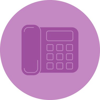 Telefon. Basit web basit illüstrasyonu