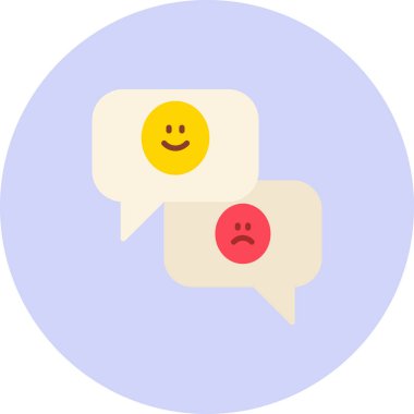 Sohbet simgesi vektör illüstrasyonu