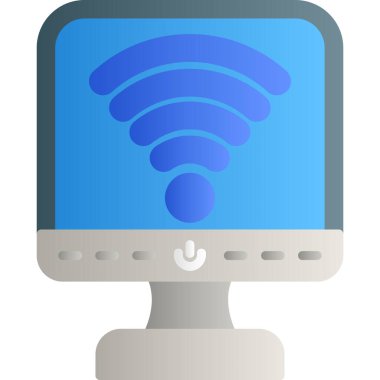 wi-fi router vektör çizimi düz tasarım