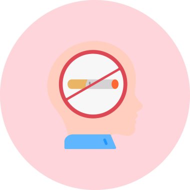 Beyin. Web simgesi basit illüstrasyon