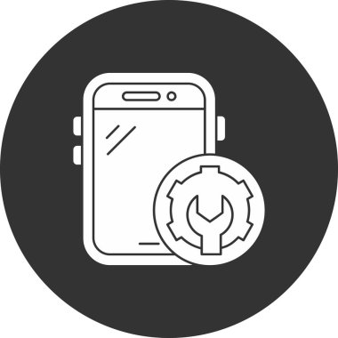 Smartphone Simgesi, vektör illüstrasyonu