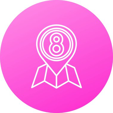 Bir b eksikliği simgesinin vektör çizimi