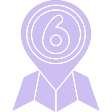 Harita belirleyici simgesi. Web için konum vektör simgelerinin özet çizimi