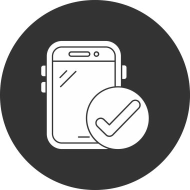 Smartphone Simgesi, vektör illüstrasyonu