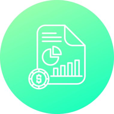 Bir belge simgesinin vektör illüstrasyonu