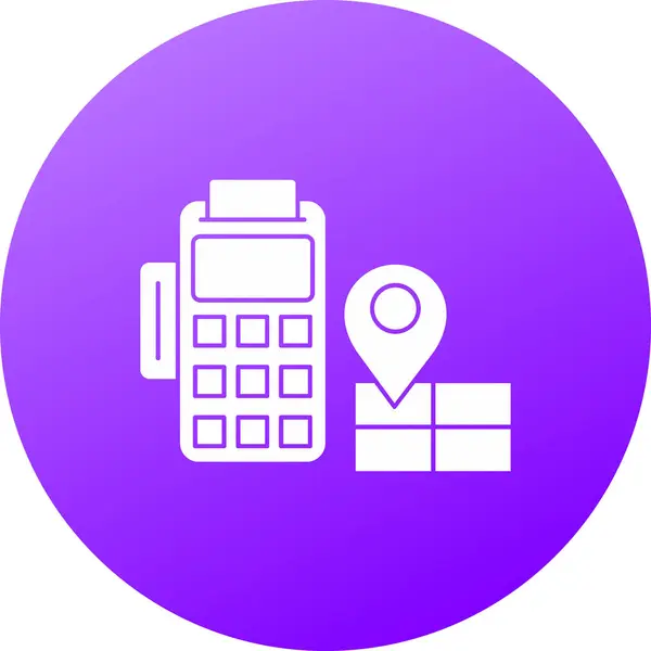 Satış noktası web simgesi, vektör illüstrasyonu