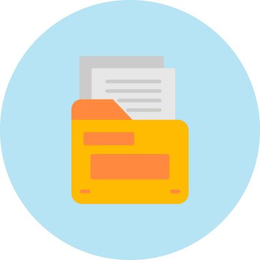 Belge. Web simgesi basit illüstrasyon