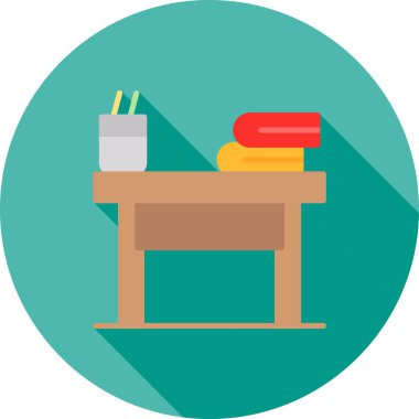 Okul Danışma düz simgesi