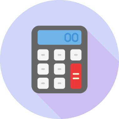 hesap makinesi simgesi, vektör illüstrasyonu