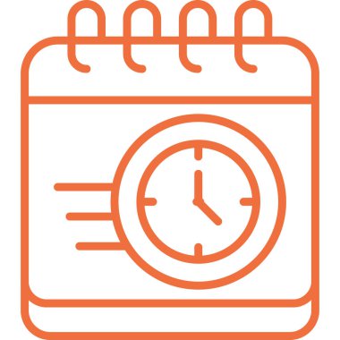 Alarm saat simgesi ana hat biçiminde