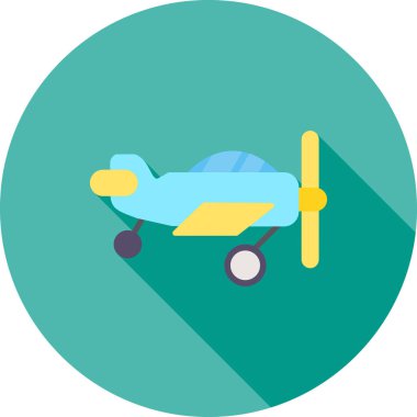 düzlem web simgesi vektör çizimi