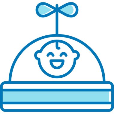 emzik vektör simgesi tasarımlı bebek