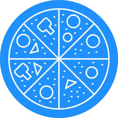 pizza. Web simgesi basit tasarım