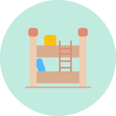 yatak vektörü simgesi modern basit vektör illüstrasyonu