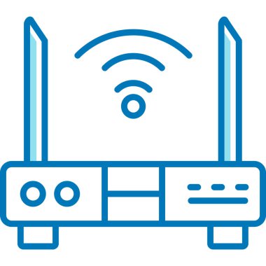 Wi-fi yönlendirici vektör illüstrasyonu