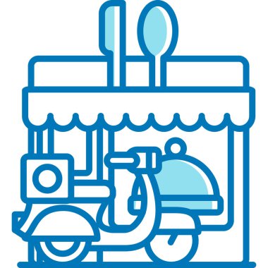 Market simgesi - taslak biçiminde