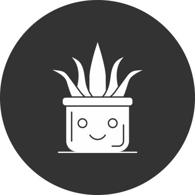 Kaktüs simgesinin vektör illüstrasyonu