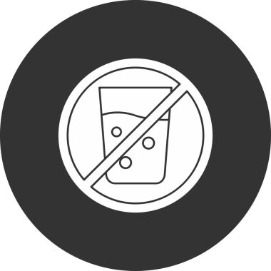 İçecek ikonu vektör illüstrasyonu yok