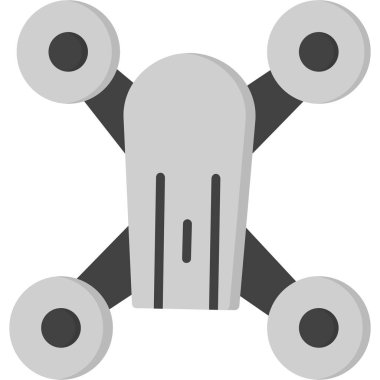 İnsansız hava aracı simgesi ana hatlarıyla doldurulmuş