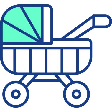 El arabası. Web simgesi basit illüstrasyon