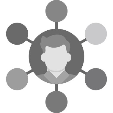 şebeke. Web simgesi basit illüstrasyon