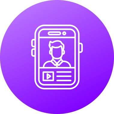 Vektör Mobil simge illüstrasyonu