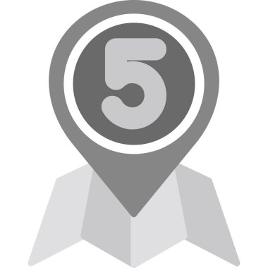 6 numaralı simge vektör illüstrasyonu