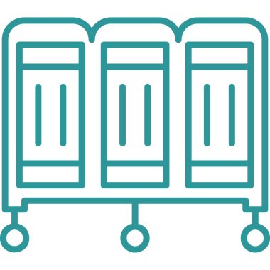 Kitaplar. Web simgesi basit illüstrasyon