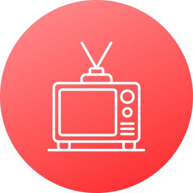 televizyon vektör dairesi deseni