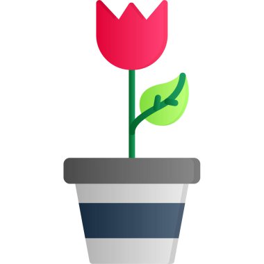 çiçek simgesi vektör illüstrasyonu