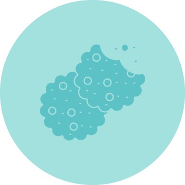 Virüs simgesi. Web için basit bakteri vektör simgeleri çizimi