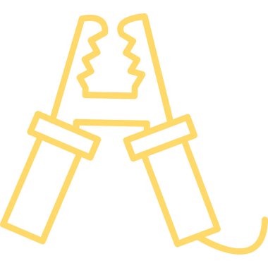 Bir meşale simgesinin vektör illüstrasyonu