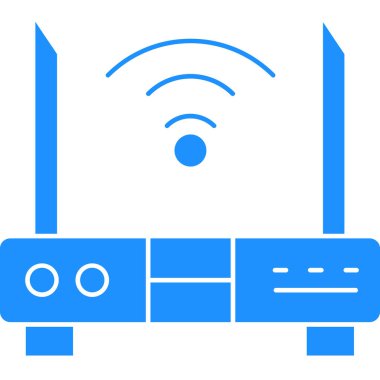Kablosuz. Web simgesi basit illüstrasyon